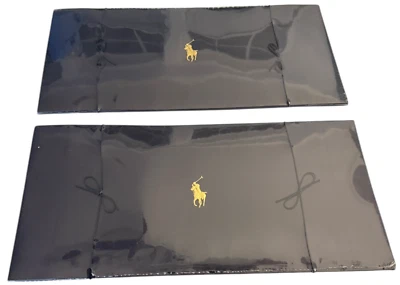 Caja de Regalo Ralph Lauren Polo Logo 2 Piezas Azul Marino Vintage 2 Cajas de Regalo Nuevo de Lote Antiguo Foto 1 de 4