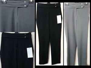 GIRLS SCHOOL TROUSERS HIGH SCHOOL/COLLEGE/OFFICE TROUSERS HALF ELASTICATED9Y-18Y - Picture 1 of 9
