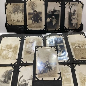 21 antike Schwarz-Weiß Fotografien Kinder 3x5 Anfang 1900’er 1920’s - Bild 1 von 15