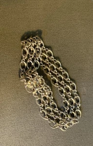 Brazalete Dije De Colección Triple Eslabón Ancho Plata Esterlina 17,6 Gr Talla Envío Gratuito - Imagen 1 de 6