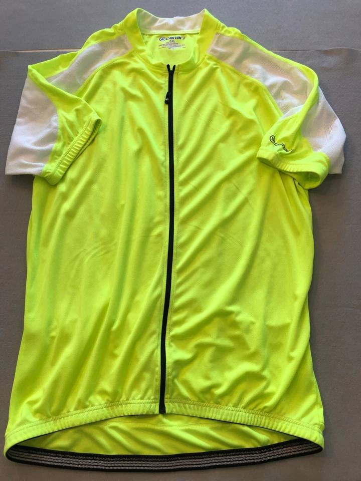 Мужская велосипедная рубашка Canari 2XL неоновая на молнии классический велосипедный топ - Изображение 1 из 4