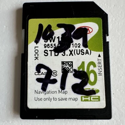 2014-2015 Sportage Navigation Memory SD CARD DATA U.S Map 96554-3W102 OEM - Image 1 of 2