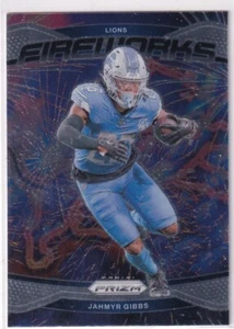 2024 Panini Prizm NFL Football No. 7 Jahmyr Gibbs Fireworks - Bild 1 von 2