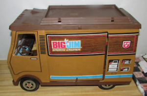 Vintage 1970’s Mattel Big Jim Sports Camper RV Van Plastic Vinyl