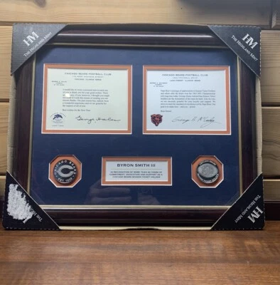 Highland Mint 40 Year Chicago Bears Season Ticket Holder Plaque W/Coins Rare🏈🔥 - Image 1 of 2