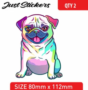 PUG DOG sticker car sticker , bumper sticker , skate , bike, laptop,  - Picture 1 of 1