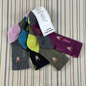 Fox River Mismatched Socks Kids Large NEW 2954 Robinhood LW Crew 2 Pair #7523 - Picture 1 of 3