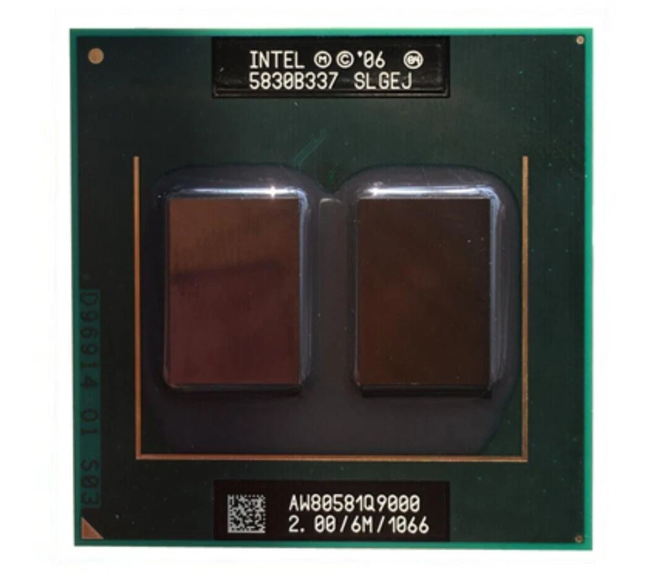 Intel Core 2 Quad Q9000 CPU SLGEJ 2.0GHz 6M 1066MH Laptops Processors - Image 1 of 1