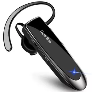 New Bee Bluetooth Headset Two Device Connection Handsfree driving Headset, Black - Picture 1 of 7