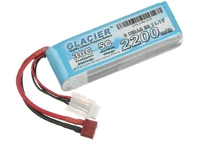 Glacier 30C 2200mAh 3S 11,1V LiPo Akku mit T-Stecker - Bild 1 von 2