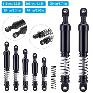 Black Shocks Oil Filled 75- 115mm For 1/10 TRX4 LCG Rig Capra SCX10 RC Crawler - Picture 1 of 17