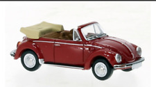 1979 Volkswagen Beetle 1303 Convertible Red 1:87 Miniature Car HO Scale PCX87