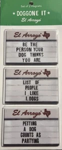 New El Arroyo Refrigerator Magnets Doggone It Set Of 3 Dog Person - Picture 1 of 4