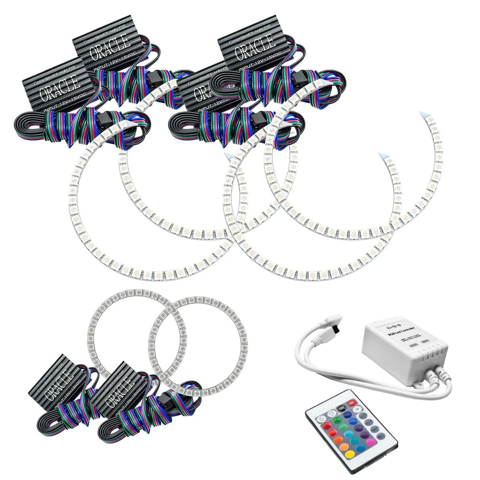 Kit de triple halo de faros LED Oracle Lighting 11-13 para Jeep Grand Cherokee Foto 1 de 1