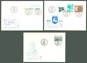 Aland K90 3 FDC 1984 Sailing Boats Flag Map Seal Ships (Year set) - Picture 1 of 4