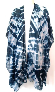 Just Be ~Lightweight & breathable Tie Dye Sun Dress Swim Cover up Free One Size - Picture 1 of 3