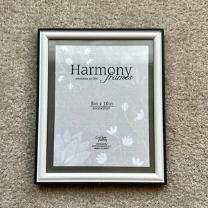 Harmony Frames Photo Print Certificate 8x10 Wall Mount/Stand Alone Black & White - Picture 1 of 3