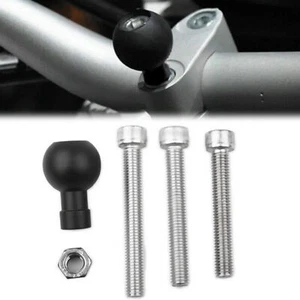 Pour RAM RAM-B-367U Base de serrage de guidon moto avec boule 1" et vis M8 - Photo 1 sur 4