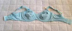 NWT 44DDD Cacique Sensual Collection Full Coverage Underwire Aqua Bra - Picture 1 of 3
