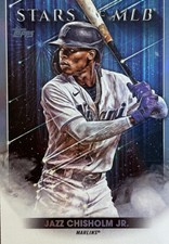 JAZZ CHISHOLM JR 2022 TOPPS SERIES 1 -STARS OF MLB RAINBOW FOIL #SMLB-10 MARLINS