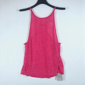 NEW $35 Puma Dancer Drapey Racerback Tank Top Pink Workout Training S/M/L/XL - Picture 1 of 4