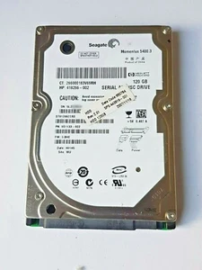 120 GB SATA Seagate Momentus 5400.3 ST9120822AS Fw :3 .bhe 8MB HDD 2,5 " Hard - Picture 1 of 1