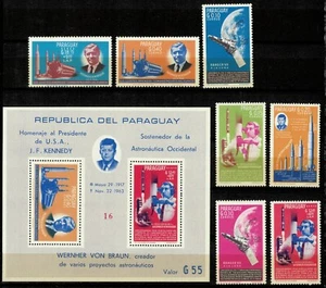 Paraguay 1964 ☀ Airmail - Space Travel 1349-56 Bl. 60 ☀ MNH** - Picture 1 of 1