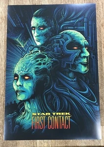 Star Trek "First Contact" mini print By Dan Mumford - Picture 1 of 1
