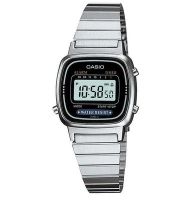 CASIO LA670WA-1DF OROLOGIO DONNA ACCIAIO NERO DIGITALE SOTTOCOSTO - Immagine 1 di 2