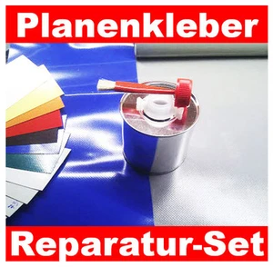 PVC Planen Reparatur SET PU Kleber fürLKW PKW Anhaengerplane Abdeckplane Flicken - Bild 1 von 2