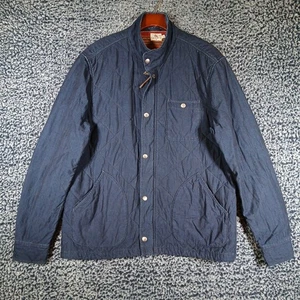 Faherty Jacke Herren L gesteppt Chore Barn jeansblau Baumwolle gefüttert - Bild 1 von 18