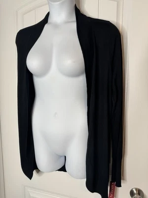 NWT Merona Open Sweater Cardigan Black XL Open  - Image 1 of 4