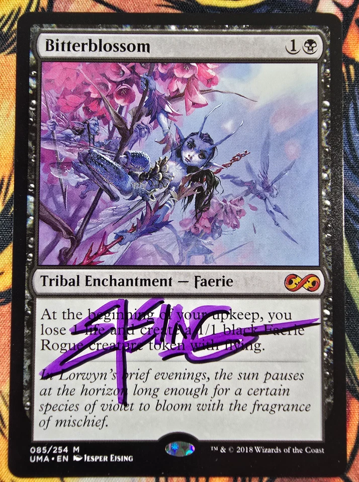 Bitterblossom Ultimate Masters (SHADOW Signed by Artist) Magic the Gathering MTG - Image 1 of 1