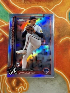 Topps 2025 cromo refractor Hurston Waldrep radiocontrol Atlanta Braves - Imagen 1 de 2
