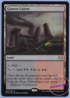 Graven Cairns FOIL Mtg MISPRINT. Foil layer error: Mana circles in casting cost - Imagen 1 de 3