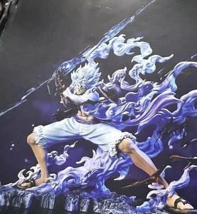 One Piece Sun God Five Gear Nika Lightning Luffy Anime Figure Model Statue NEW - Picture 1 of 5