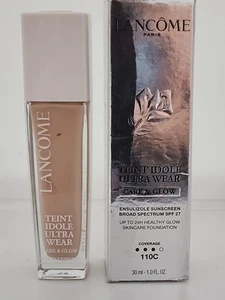 Lancome Teint Idole Ultra Wear Care & Glow Foundation ~ 110C ~ SPF 27 ~ 0124 NEW - Picture 1 of 2