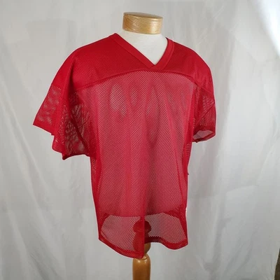 Russell Athletic Vintage Mesh Football Practice Jersey Mens XL Polyester Red NOS - Image 1 of 4
