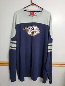Reebok Face Off Collection NHL Hockey Langarm Nashville Predators Herren Größe - Bild 1 von 12