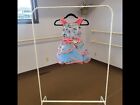 Girl's Dance Costume, Weissman, Child's Intermediate, Light Blue & Rose, New