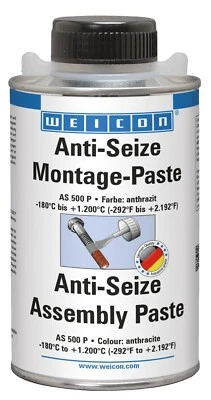 WEICON Anti-Seize Montagepaste 500 g | Schmierstoff & Korrosionsschutz anthrazit