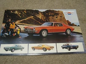 Chevrolet Camaro 1973 concesionario venta-folleto-póster, Z28, LT 11"x17" - Imagen 1 de 2
