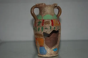Vivarium or Aquarium Tall Broken Vase Pot Decoration 10 x 8 x 16 cms Roman - Picture 1 of 5
