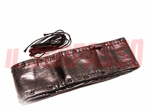 COPRI VOLANTE NERO CON FILO FIAT 500 600 850 124 125 126 127 128 A112 ABARTH - Picture 1 of 2