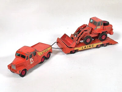 Matchbox King Size • Laing Scammel 6x6 Tractor Trailer w/ Hatra Tractor Shovel - Image 1 of 4