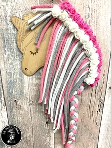 Unicorn Wall Organizer for Hair Bows & Headbands – Girls Storage Display Rack - Picture 1 of 21