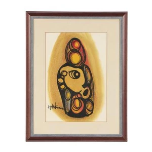 Hargreaves NTUKWANA (South African 1938-1999) Watercolor "Boy's Face" - Picture 1 of 9