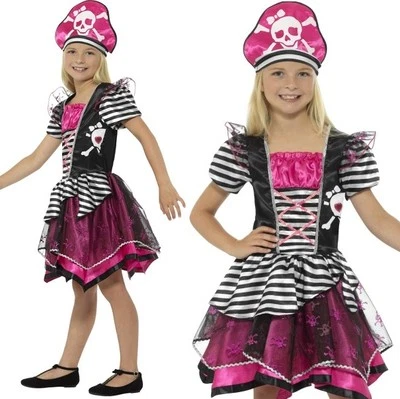 Fantasia fantasia pirata perfeita infantil meninas por Smiffys - Imagem 1 de 4
