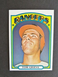 1972 TOPPS SET BREAK #609 TOM GRIEVE VGEX