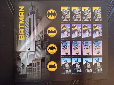 2014 Batman Forever Stamps ( 1 Sheet of 20 ) USPS First Class stamp US stamp NEW - Image 1 of 2